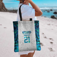 Custom New Zealand Aotearoa Tote Bag Maori Paua Shell Indigenous - Polynesian Pride