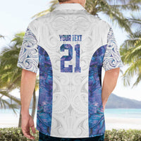 Custom New Zealand Aotearoa Hawaiian Shirt Purple Maori Paua Shell Indigenous - Polynesian Pride