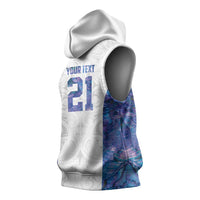 Custom New Zealand Aotearoa Sleeveless Hoodie Purple Maori Paua Shell Indigenous - Polynesian Pride