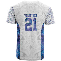 Custom New Zealand Aotearoa T Shirt Purple Maori Paua Shell Indigenous - Polynesian Pride