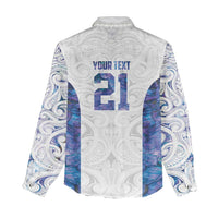 Custom New Zealand Aotearoa Women Casual Shirt Purple Maori Paua Shell Indigenous LT9 - Polynesian Pride