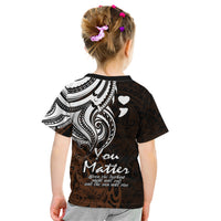 Your Matter Suicide Prevention Kid T Shirt Gold Polynesian Tribal LT9 - Polynesian Pride