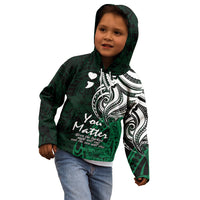 Your Matter Suicide Prevention Kid Hoodie Green Polynesian Tribal LT9 - Polynesian Pride