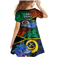 Tafea Day Family Matching Mermaid Dress and Hawaiian Shirt Vanuatu Sand Drawing With Polynesian Pattern LT9 - Polynesian Pride