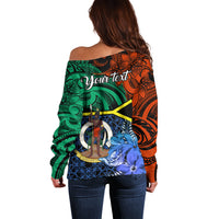 personalised-tafea-day-off-shoulder-sweater-vanuatu-sand-drawing-with-polynesian-pattern