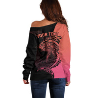 personalised-polynesia-fishing-off-shoulder-sweater-with-maori-hei-matau-fish-hook-pink-art