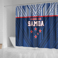 Rugby Toa Samoa Shower Curtain Samoa mo Samoa Island Warrior Pride - Polynesian Pride