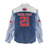Custom Rugby Toa Samoa Women Casual Shirt Samoa mo Samoa Island Warrior Pride - Polynesian Pride