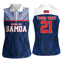 Custom Rugby Toa Samoa Women Sleeveless Polo Shirt Samoa mo Samoa Island Warrior Pride LT9 - Polynesian Pride