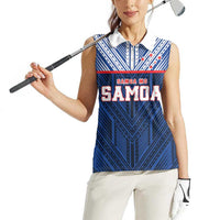 Custom Rugby Toa Samoa Women Sleeveless Polo Shirt Samoa mo Samoa Island Warrior Pride LT9 - Polynesian Pride