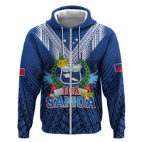 Custom Rugby Toa Samoa Hoodie Samoa mo Samoa Strength in Tatau - Polynesian Pride