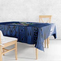 Rugby Toa Samoa Tablecloth Samoa mo Samoa Strength in Tatau - Polynesian Pride