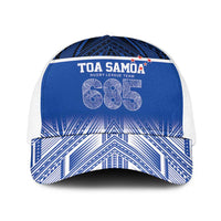 Toa Samoa 685 Baseball Net Cap Uso Aso Uma For Life For Samoa LT9 One Size White Blue - Polynesian Pride