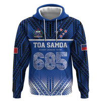 Toa Samoa 685 Hoodie Uso Aso Uma For Life For Samoa LT9 Pullover Hoodie Blue - Polynesian Pride
