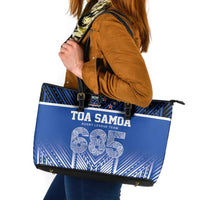 Toa Samoa 685 Leather Tote Bag Uso Aso Uma For Life For Samoa - Polynesian Pride
