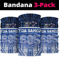 Toa Samoa 685 Neck Gaiter Uso Aso Uma For Life For Samoa LT9 package One Size: 25*50cm Blue - Polynesian Pride