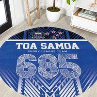 Toa Samoa 685 Round Carpet Uso Aso Uma For Life For Samoa - Polynesian Pride