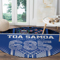 Toa Samoa 685 Round Carpet Uso Aso Uma For Life For Samoa - Polynesian Pride