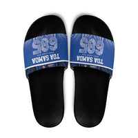 Toa Samoa 685 Slide Sandals Uso Aso Uma For Life For Samoa LT9 Blue - Polynesian Pride