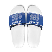 Toa Samoa 685 Slide Sandals Uso Aso Uma For Life For Samoa LT9 Blue - Polynesian Pride