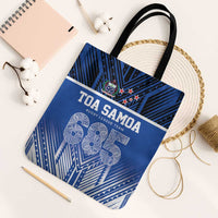 Toa Samoa 685 Tote Bag Uso Aso Uma For Life For Samoa LT9 Black Strap One Size Blue - Polynesian Pride