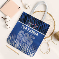 Toa Samoa 685 Tote Bag Uso Aso Uma For Life For Samoa LT9 White Strap One Size Blue - Polynesian Pride