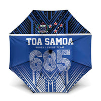 Toa Samoa 685 Umbrella Uso Aso Uma For Life For Samoa LT9 One Size Folded 11.42 inch Opened Diameter 37.4 inch Blue - Polynesian Pride