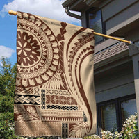 Samoa Siapo Arty Garden Flag Brown Style LT9 - Polynesian Pride