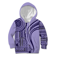Samoa Siapo Arty Kid Hoodie Purple Style LT9 Hoodie Purple - Polynesian Pride