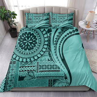 Samoa Siapo Arty Bedding Set Turquoise Style LT9 - Polynesian Pride