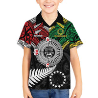Aotearoa and Cook Islands Mo Te Tiriti Hawaiian Shirt New Zealand Honour The Treaty Ake!Ake!Ake!