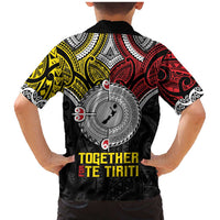 Aotearoa and Niue Mo Te Tiriti Family Matching Mermaid Dress and Hawaiian Shirt New Zealand Honour The Treaty Ake!Ake!Ake! LT9 - Polynesian Pride
