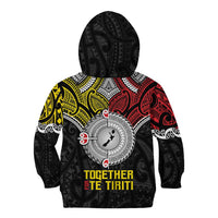Aotearoa and Niue Mo Te Tiriti Kid Hoodie New Zealand Honour The Treaty Ake!Ake!Ake!
