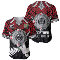 Aotearoa and Tonga Mo Te Tiriti Baseball Jersey New Zealand Honour The Treaty Ake!Ake!Ake!
