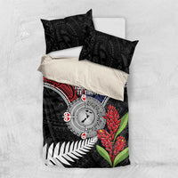 Aotearoa and Samoa Mo Te Tiriti Bedding Set Tangata Moana Stand with Tangata Whenua LT9 US Twin 172cm x 218cm Blue - Polynesian Pride