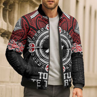 Aotearoa Proud To Be Maori Bomber Puffer Jacket New Zealand Fight Together - Polynesian Pride