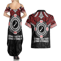 Aotearoa Proud To Be Maori Couples Matching Summer Maxi Dress and Hawaiian Shirt New Zealand Fight Together
