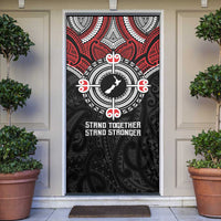 Aotearoa Proud To Be Maori Door Cover New Zealand Fight Together - Polynesian Pride
