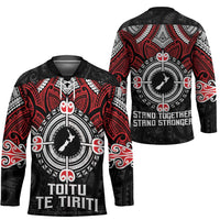 Aotearoa Proud To Be Maori Hockey Jersey New Zealand Fight Together LT9 - Polynesian Pride