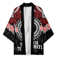Aotearoa Proud To Be Maori Kimono New Zealand Fight Together LT9 Unisex Black - Polynesian Pride
