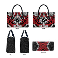Aotearoa Proud To Be Maori Leather Bag New Zealand Fight Together - Polynesian Pride