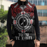 Aotearoa Proud To Be Maori Sleeveless Puffer Jacket New Zealand Fight Together - Polynesian Pride