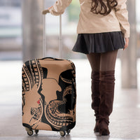 Personalised Valentines Day Romantic Lovers Luggage Cover LT9 - Polynesian Pride