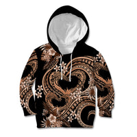 Polynesia Valentines Day Forever In My Heart Tattoo Kid Hoodie Gold Style LT9 Hoodie Gold - Polynesian Pride