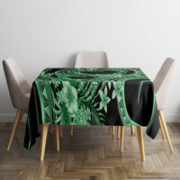 Polynesia Valentines Day Forever In My Heart Tattoo Tablecloth Green Style LT9 - Polynesian Pride
