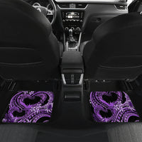 Polynesia Valentines Day Forever In My Heart Tattoo Car Mats Purple Style LT9 - Polynesian Pride