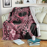 Polynesia Valentines Day Forever In My Heart Tattoo Blanket Pink Style LT9 Pink - Polynesian Pride