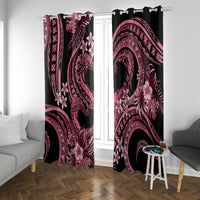 Polynesia Valentines Day Forever In My Heart Tattoo Window Curtain Pink Style LT9 With Grommets Pink - Polynesian Pride