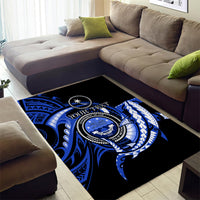 Personalised Chuuk FSM Culture Day Area Rug Hammerhead Shark Tattoo 2024 LT9 - Polynesian Pride