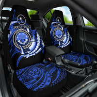 Personalised Chuuk FSM Culture Day Car Seat Cover Hammerhead Shark Tattoo 2024 LT9 One Size Blue - Polynesian Pride